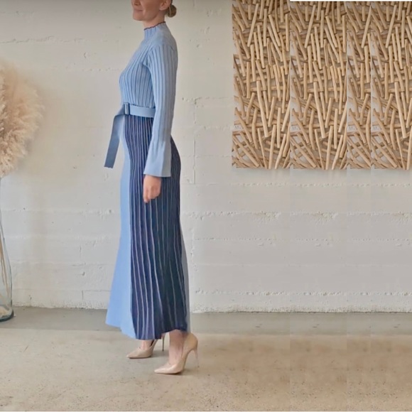 “NEW” DALIA MACPHEE Baby Blue Dress - Picture 5 of 9